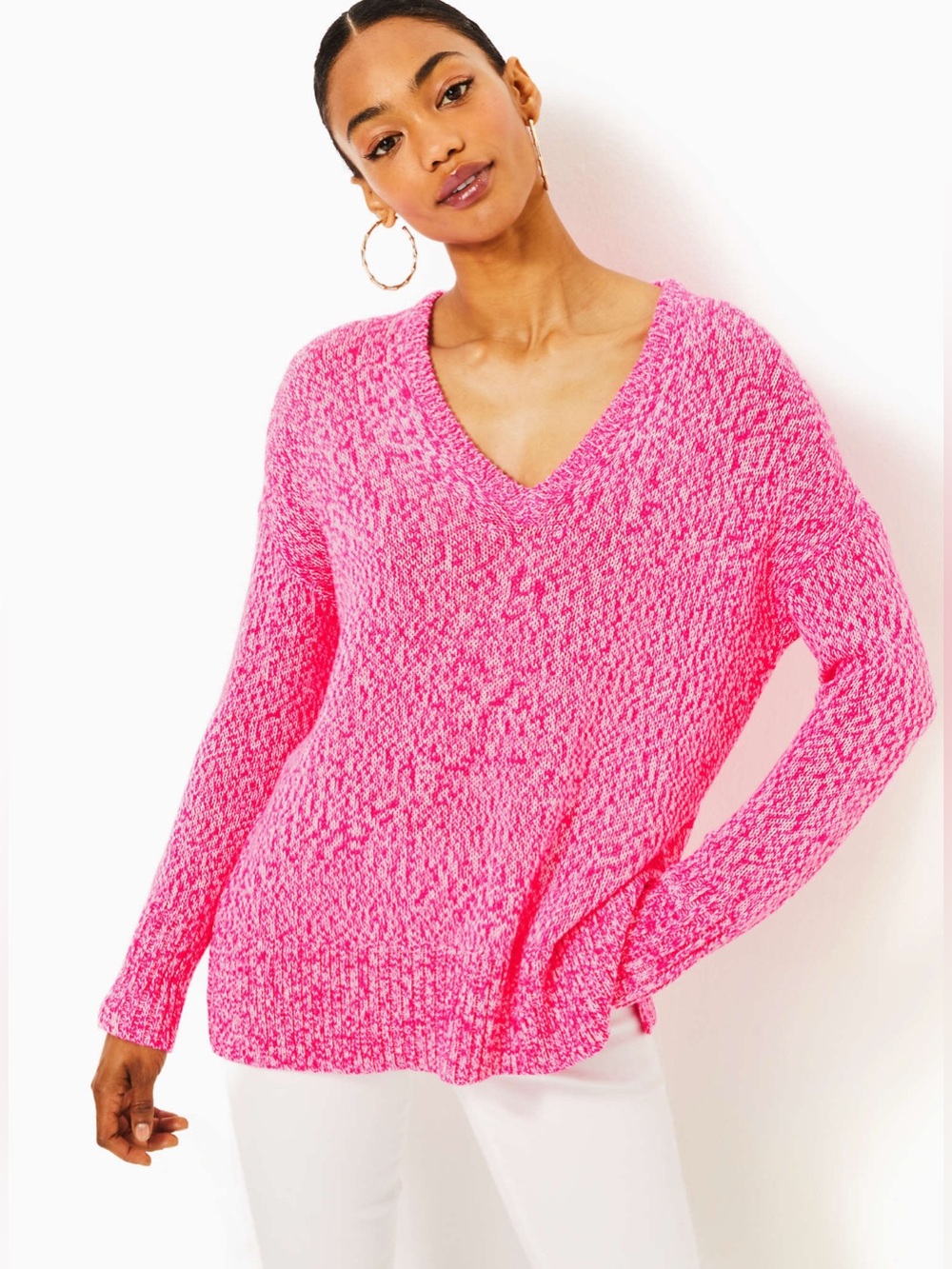Lilly Pulitzer Bedford Sweater in Passion Fruit Pink